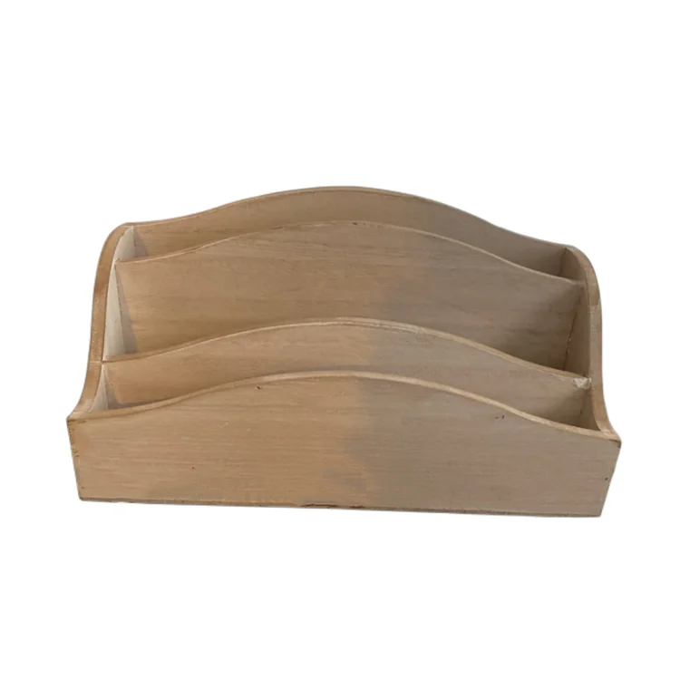 Mail Holder Organizer Tray Postcard Design Letters Document File Storage Holder Rustic Mail Organizer Countertop