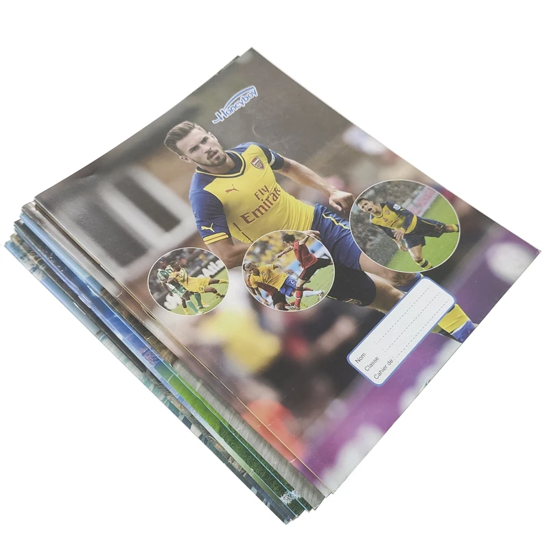 logo & branded french ruling paper 80 pages football star children french exercise book