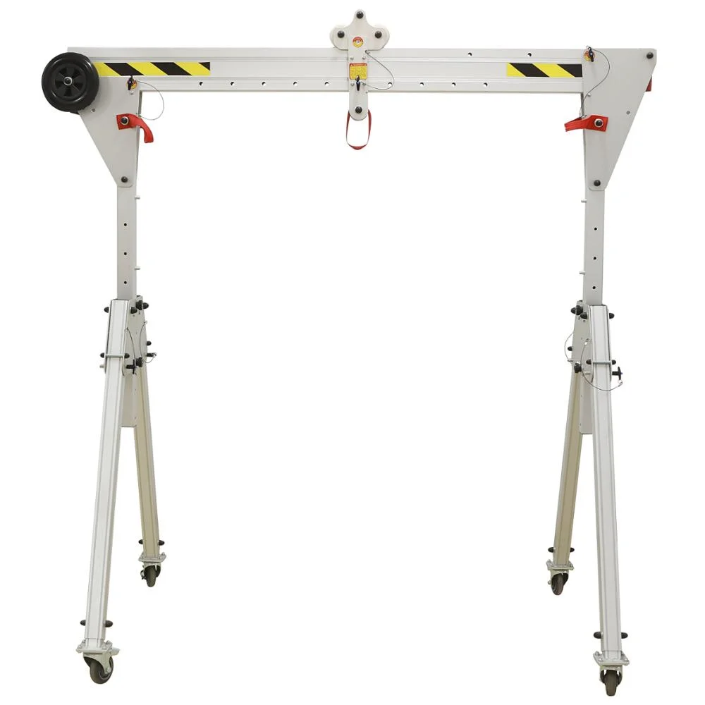 Adjustable height 500kg 1000kg 2000kg Aluminum mini portable gantry crane for sale