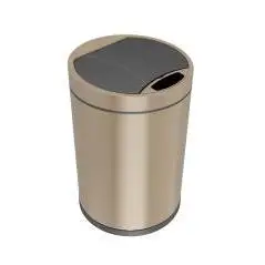 Office Smart Touchless Motion Sensor Kitchen Garbage Bin Sensor Stainless Steel Trash Can