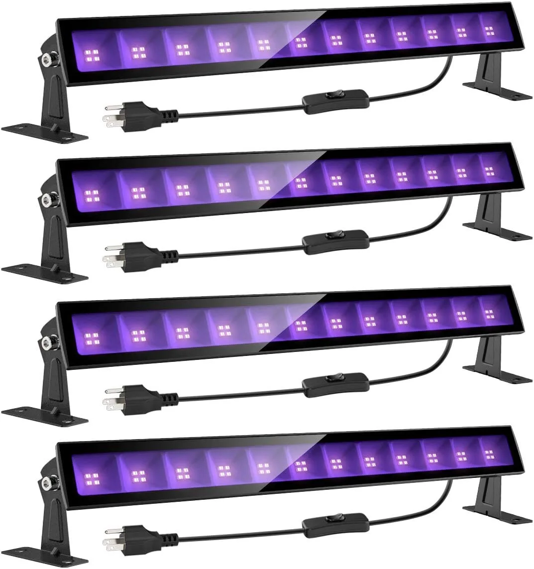 Amazon HOT selling outdoor 36W uv led flood light Black wall washer Waterproof Stage lights