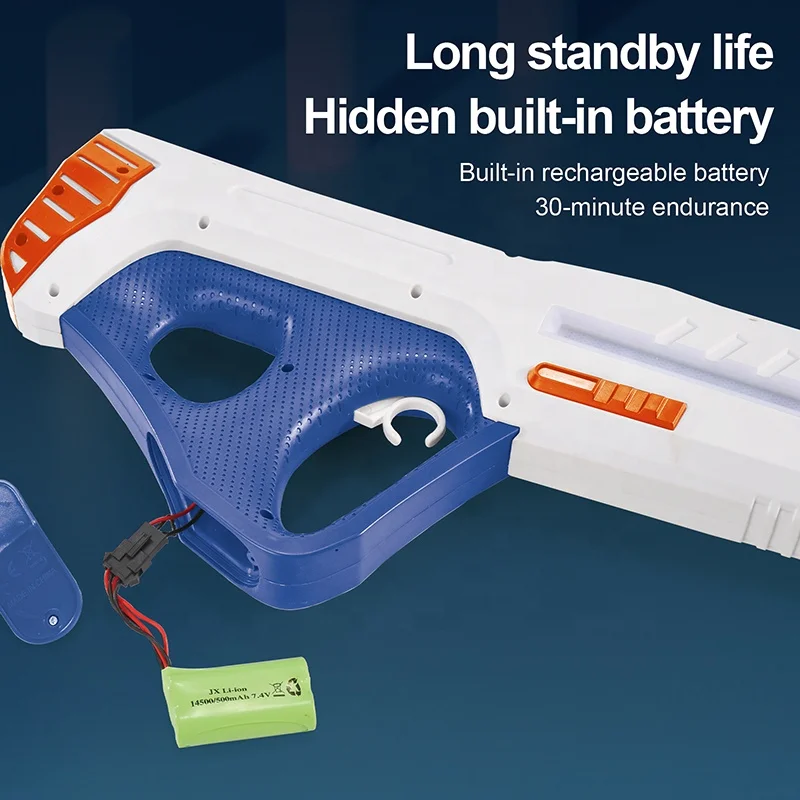 2024 Outdoor Shooting Electric Water Gun With Water Absorption Flashing In The Dark Automatic Water Guns