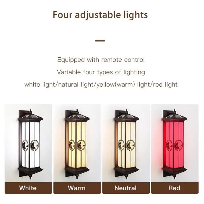 JSJ-BD-J4-M Modern LED Solar Wall Light for Indoor Outdoor Use Waterproof IP65 for Stairs Balconies Household Garden Courtyard
