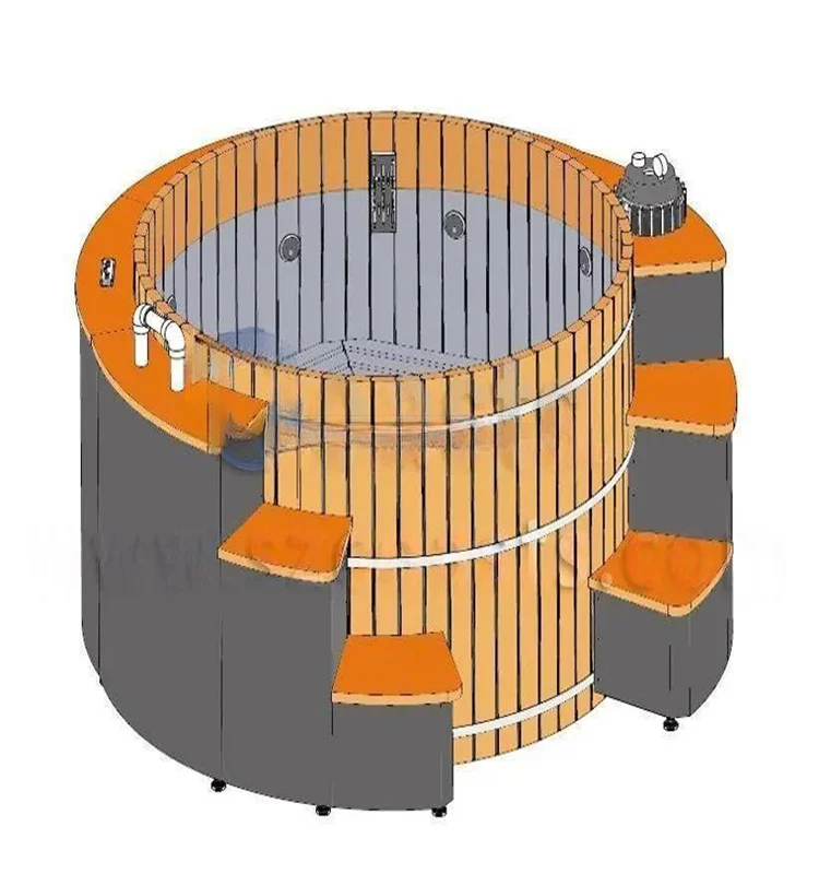 European Bathtub Round Big Portable Large SPA Hot Tub For 10 People Hot Tube Outdoor SPA Tubs