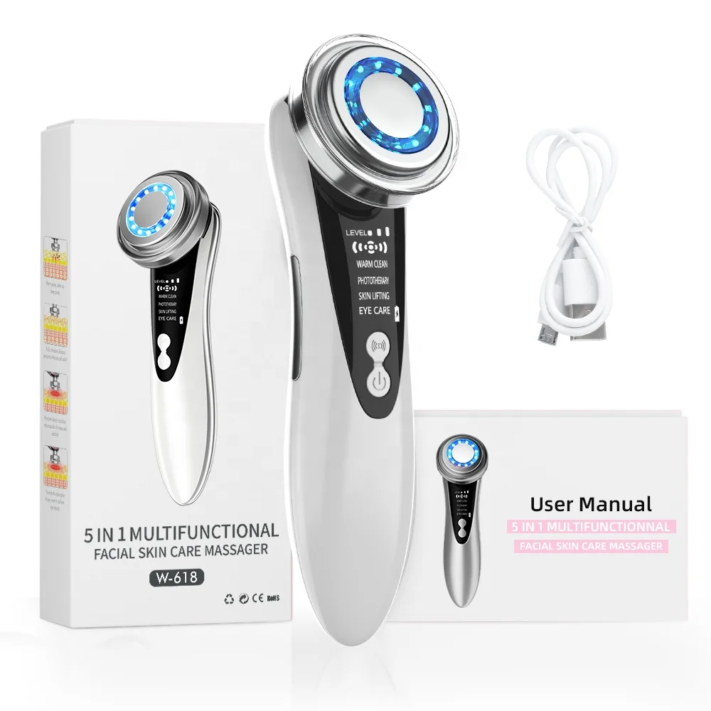SWOSON Multi-Functional Home Use Beauty Machine Skin Rejuvenation Face Lifting Led Ion Beauty Device Facial Massager 2024