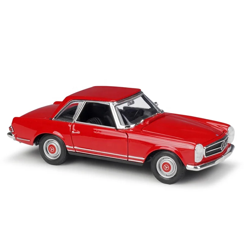 1963 Diecast Model Cars WELLY Benz1:24 230SL Car Simulated Alloy Car Model Collection Display Gifts Toy Wholesale