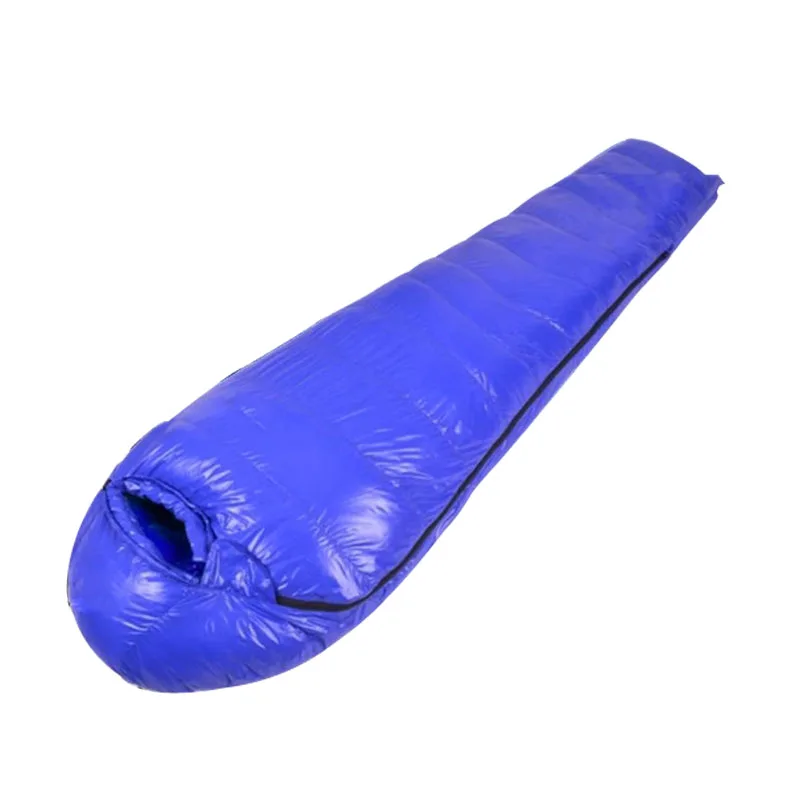Manufacturer Custom Natural Waterproof Cold Weather Mummy Down Sleeping Bag Camping