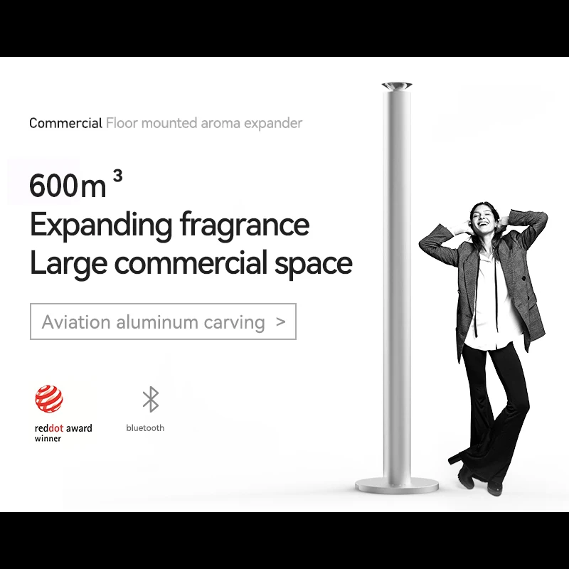 USB Powered Luxury 360 Vertical Fragrance Atomizer Mini Hotel Aroma Oil Diffuser with 100ml Capacity Waterless Scent Home Office