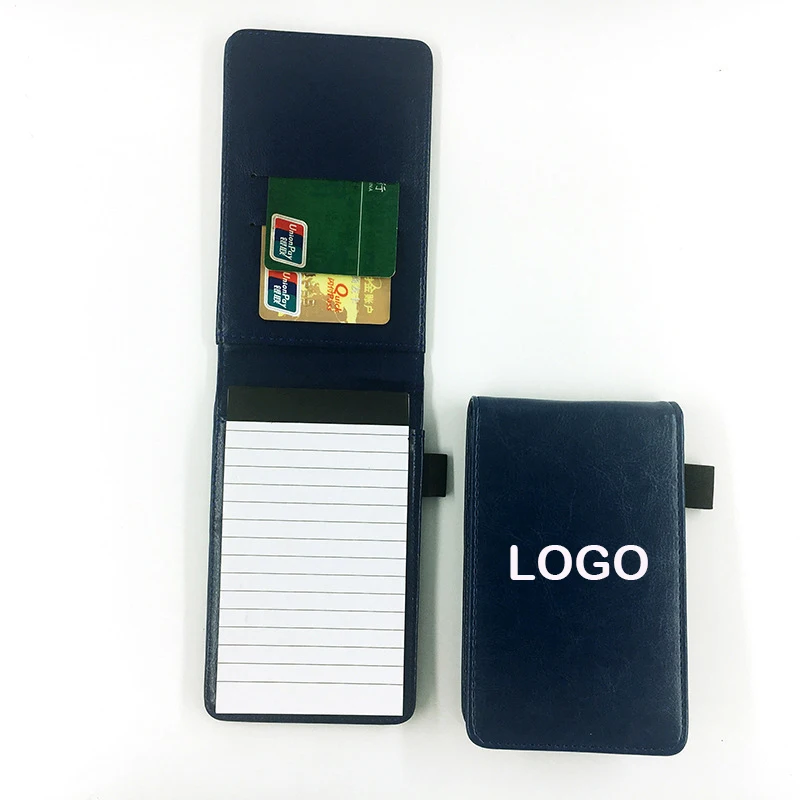 Custom Logo A7 Mini Pocket Notepad Holder, Included Mini Pocket Notepad with 3 x 5 Inch Memo Book