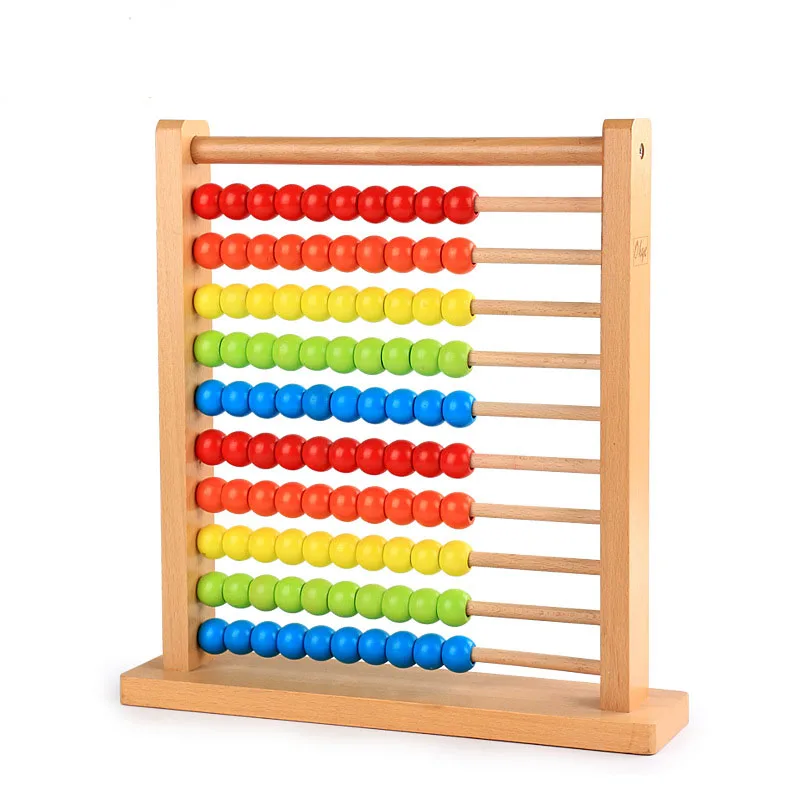 educational abacus wooden infant calculation rainbow computing frame digital counters