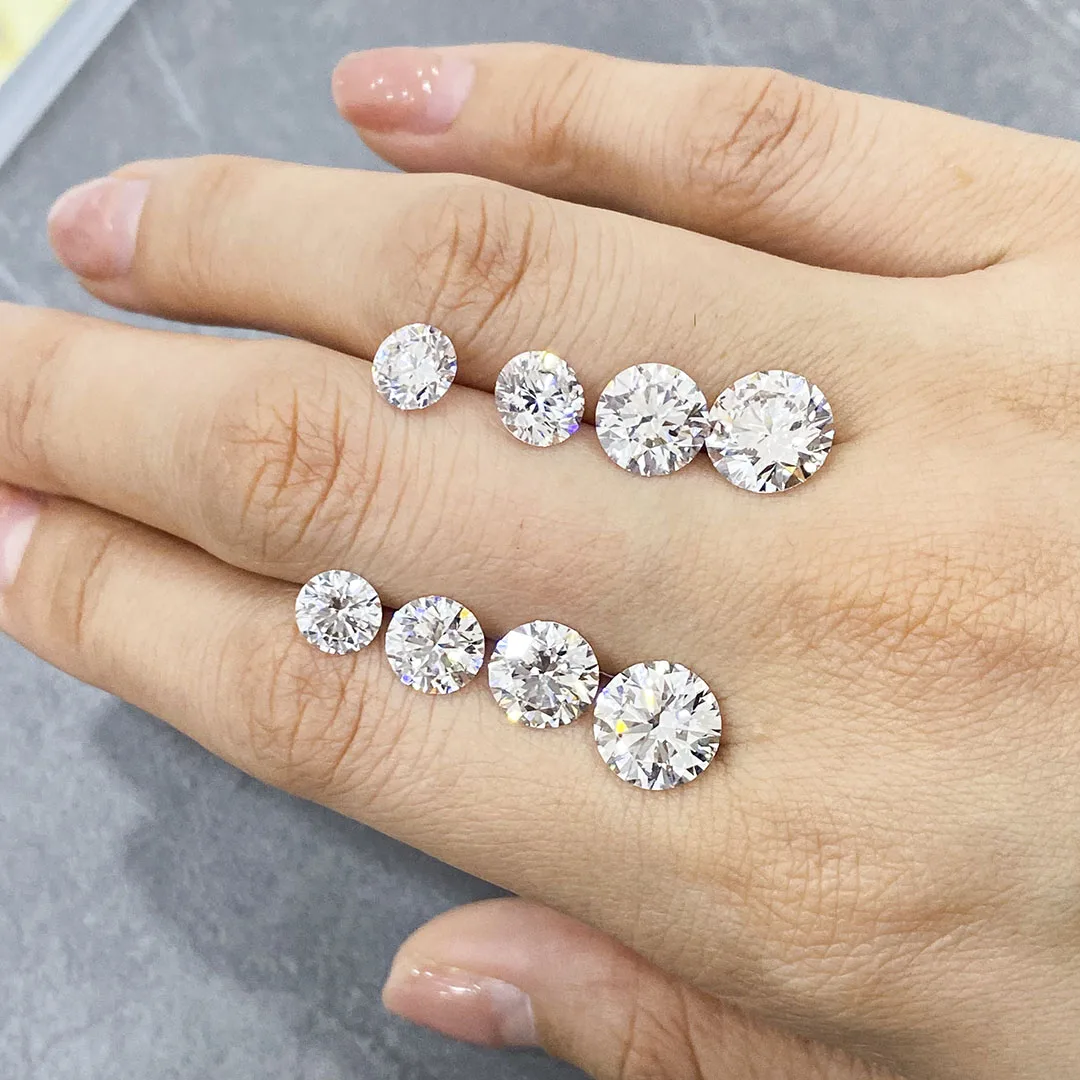 wholesale stock sale 1ct 2ct 3ct 4ct 5ct 6ct  round brilliant cut E color VVS2 igi certified lab grown cvd hpht diamond