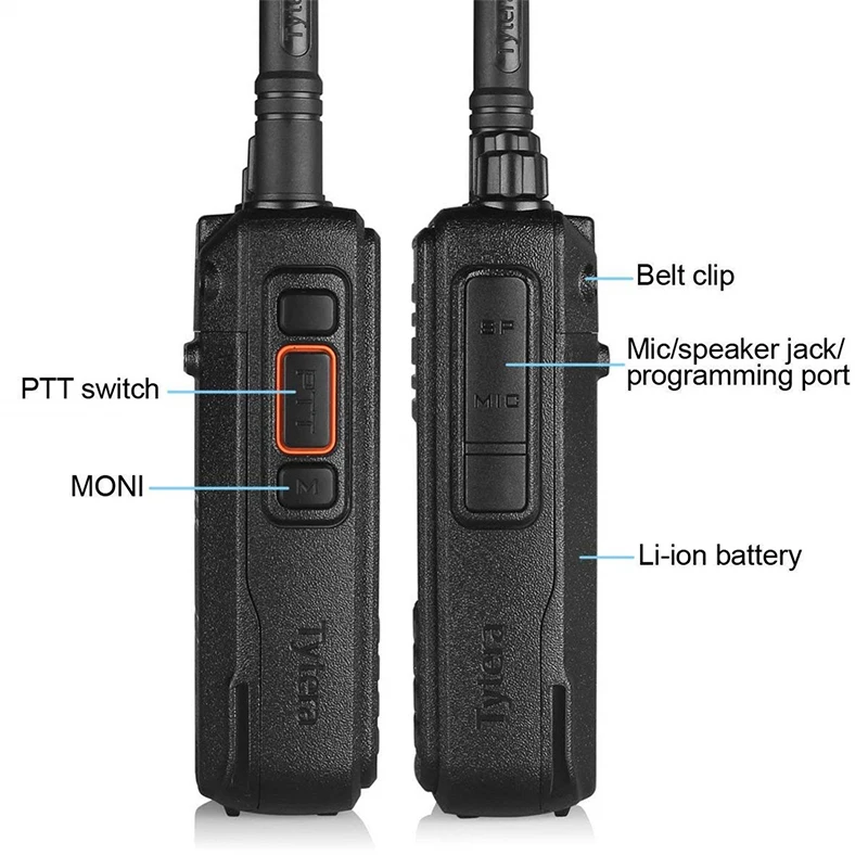 MD-UV380 GPS TYT Walkie Talkie Dual Band Digital Radio Dual Time Slot Tier 2 Two Way Radio