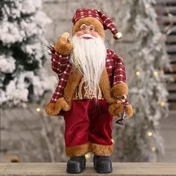 30 CM Christmas santa clause doll standing santa clause ornaments Christmas decoration dolls