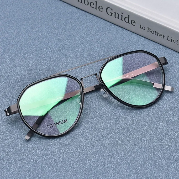 Aviation Large Spectacles Titanium Eye Glass Frames Fro Men Eyewear Lightweight Eyeglasses Optical Glasses