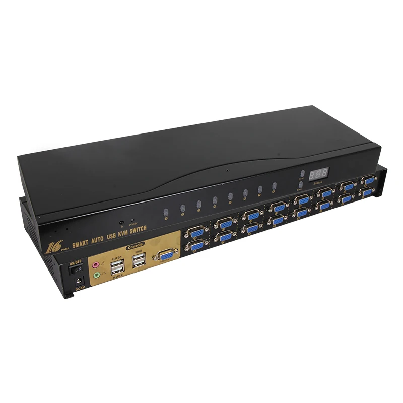 VCOM HDMI KVM переключатель с горячим ключом ИК пульт дистанционного управления 16 Порт USB для