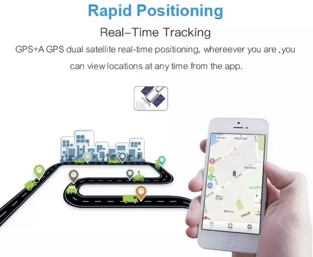 Mini Anti-Lost Tracking Device Locator Tracker Strong Magnetic GPS Tracker