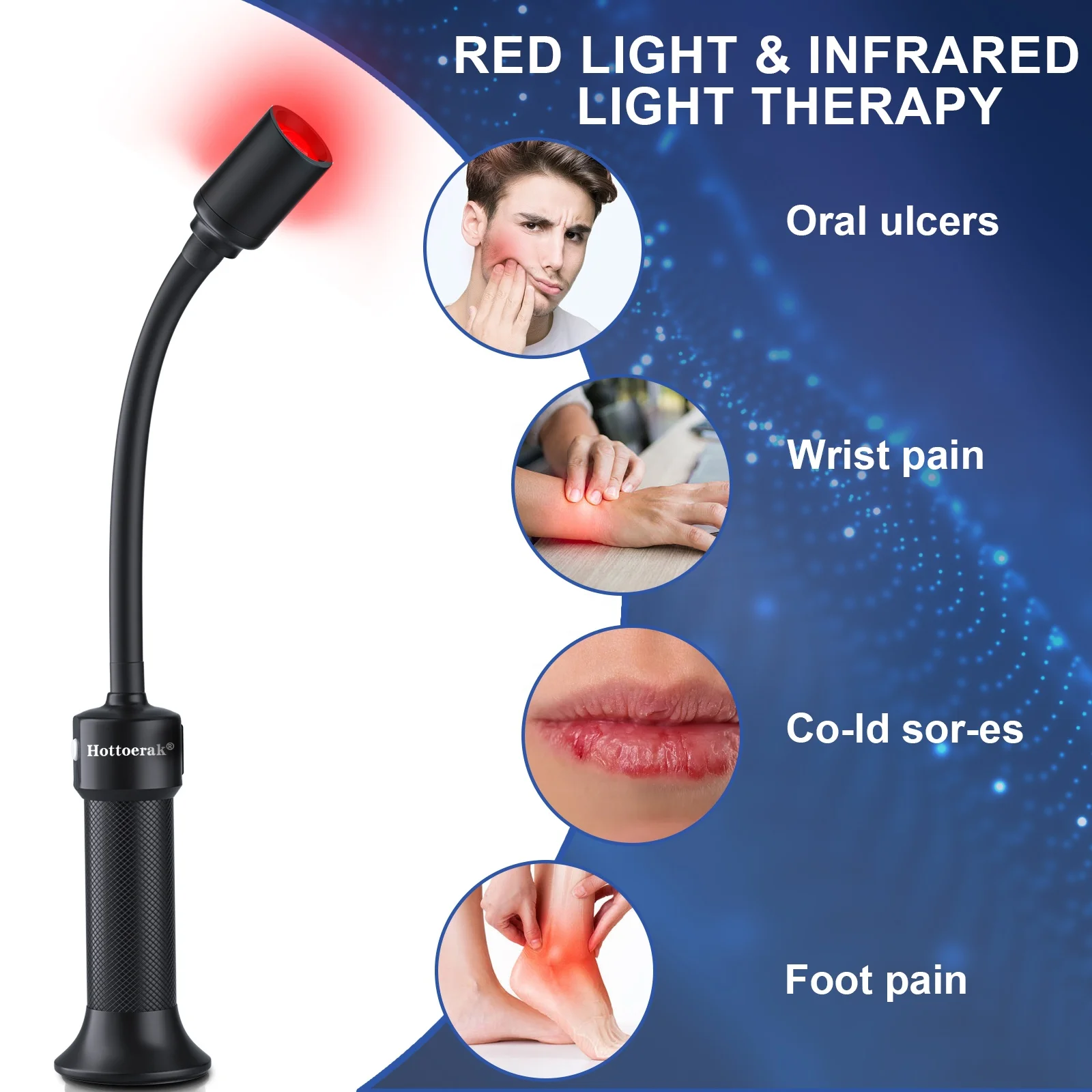 365 Nanometer Ultraviolet LED Flashlight U-Disk Charging Powerful Near-Infrared Scorpion Marking Ore Red Light Therapy Wand