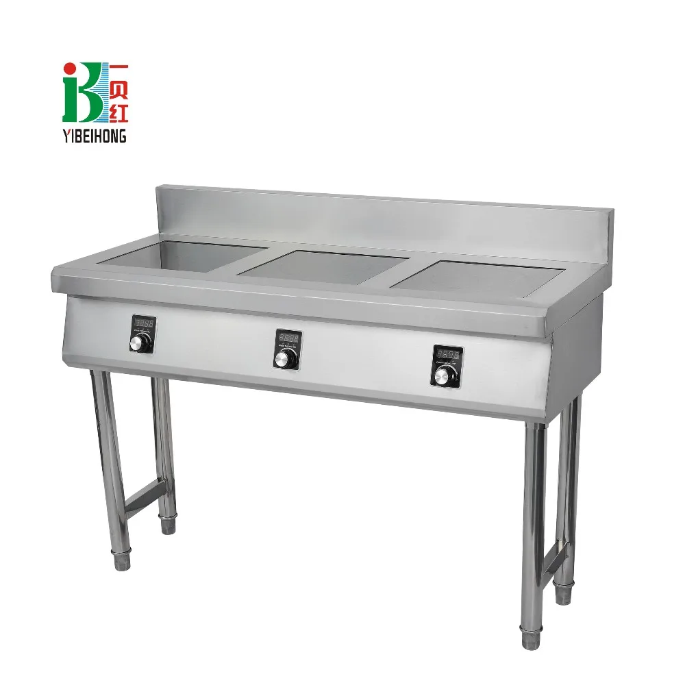 3.5KW four-cooker stainless steel multi-function commercial induction cooker