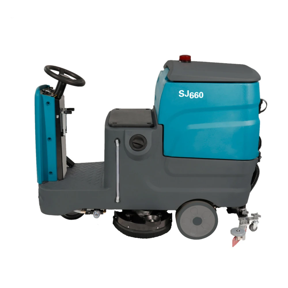 New SJ660/SJ660+ Time-Saving Ride on Floor Scrubber Machine for Busy Schedules