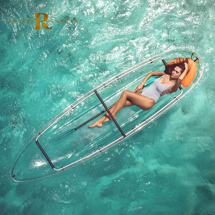 Новый дизайн оптовая продажа прозрачная рыболовная лодка из поликарбоната для каноэ портативная рыбацкая