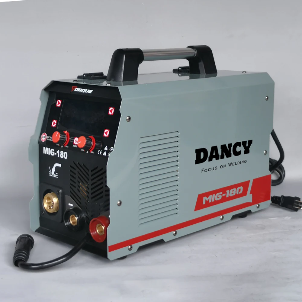 High Quality MIG180 Inverter IGBT MIG Welder Multi-function Synergy Control MIG/MAG/Stick/Lift TIG 3/1 220V  MIG Welding Machine