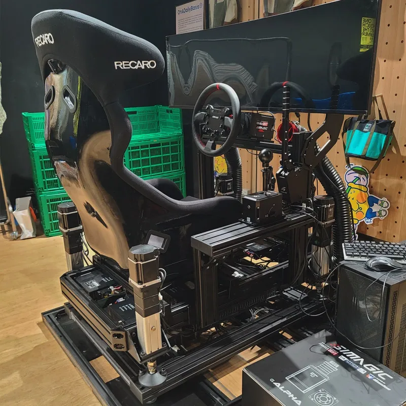 multiple player simracing motion actuator sim racing rig motion simulator 4 dof 2dof 6dof motion platform flight simulator