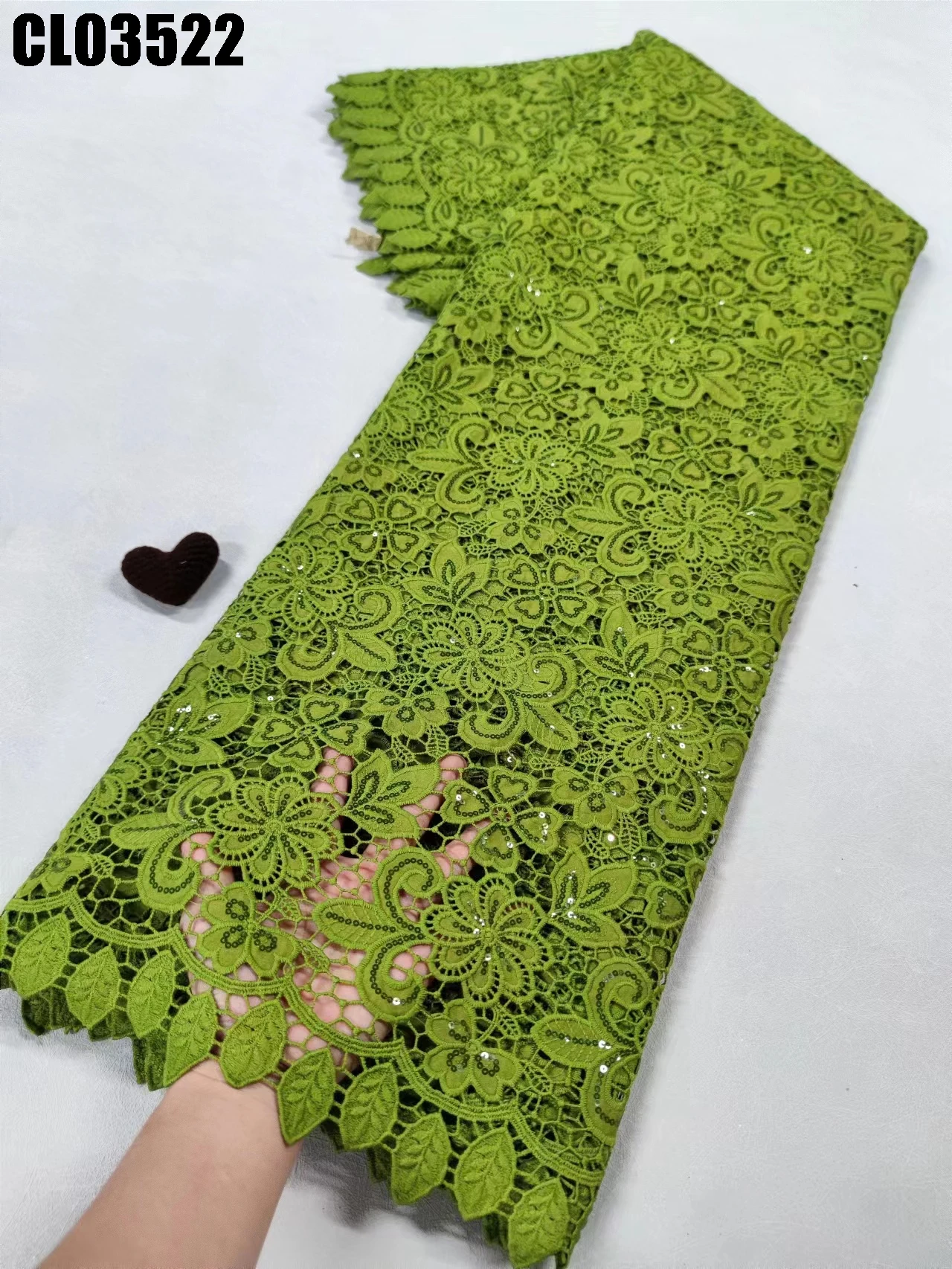 High Quality Soft White African Embroidered Lace Fashionable WaterSoluble Milk Silk Cord Lace Fabric For Party Aso Ebi Dress