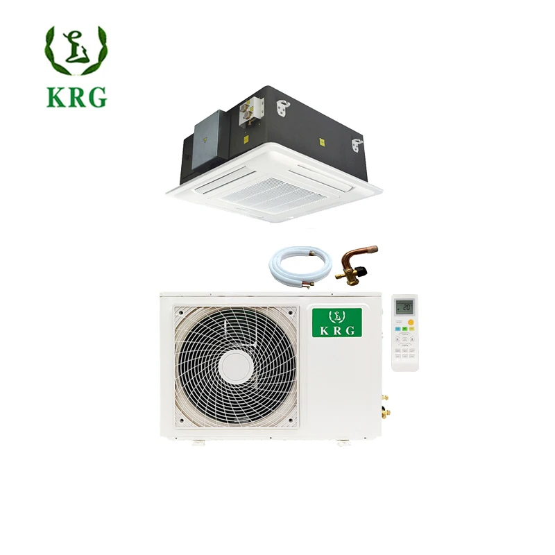 Air Conditioner Cassette Type 18000btu 5000W Cassette air Conditioner Ceiling Cooling Heating Light Commercial Ac