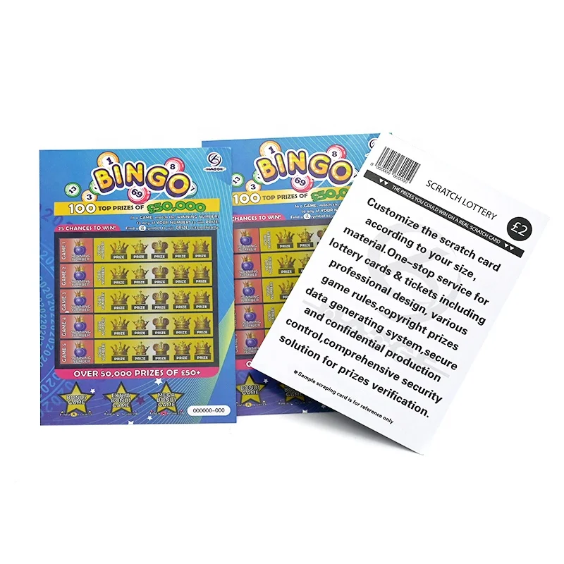 Lottery Ticket Printed Scratch Card Manufacturers Scratch Off Card Tickets Lotto Win Card