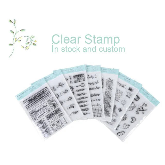 Variety Themes Y46-Y73 Silicone Clear Stamps Seal Blocks for Card Making Decoration and Scrapbooking Craft Stock Custom