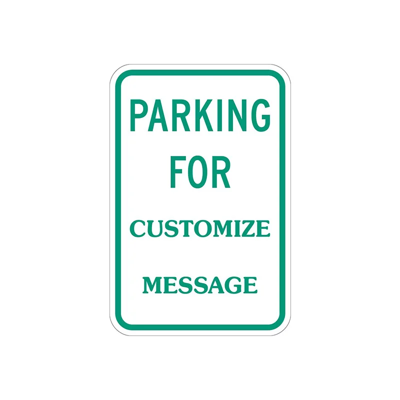 Reflective sticker traffic Buses Only Parking wall decor Sign which can Add Timings and aluminum sign cabinets