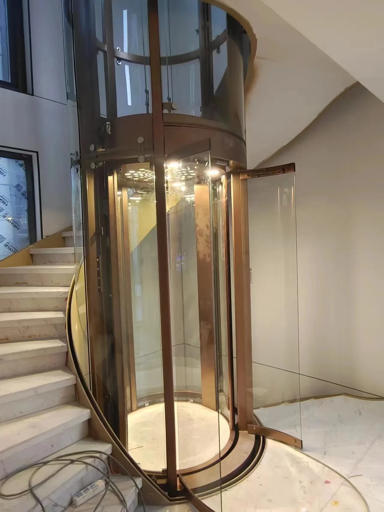Fuji elevator Home circular high-end customized 360 degrees without dead ends villa elevator