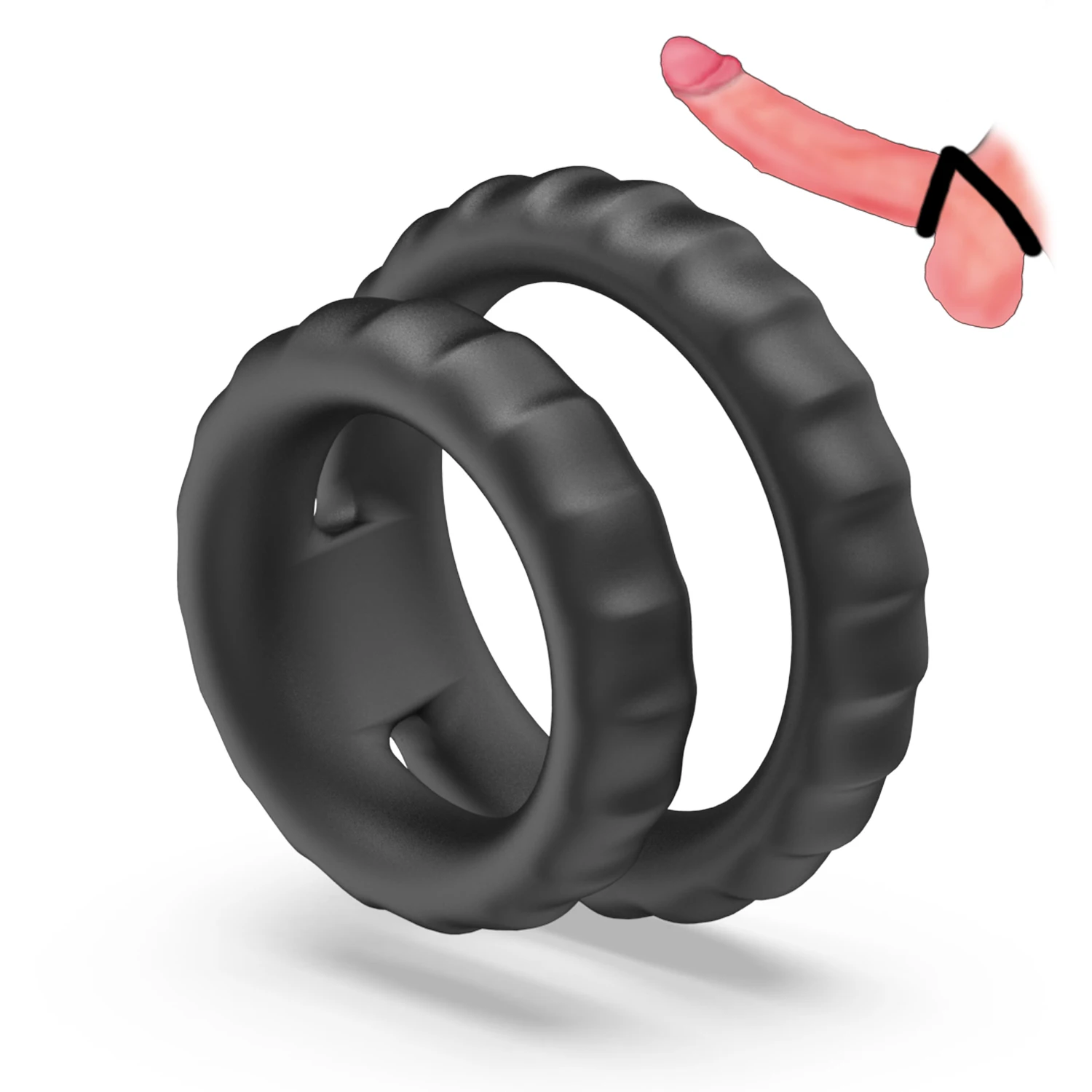 Factory cheap custom cock rings for Erection Enhancing sex products Male Sex Toy for Man and Couples Play male toys