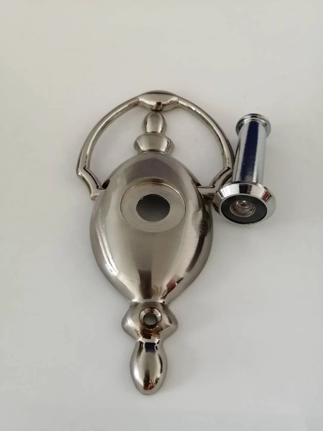 Modern Zinc alloy antique brass door knocker with peep hole