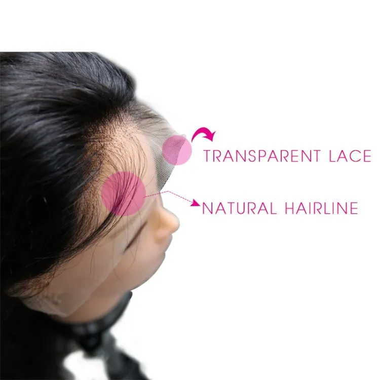 
Wholesale Hot Sale New Style Transparent HD Full Lace Wig , Cuticle Aligned Brazilian Human Hair Lace Front Wigs 