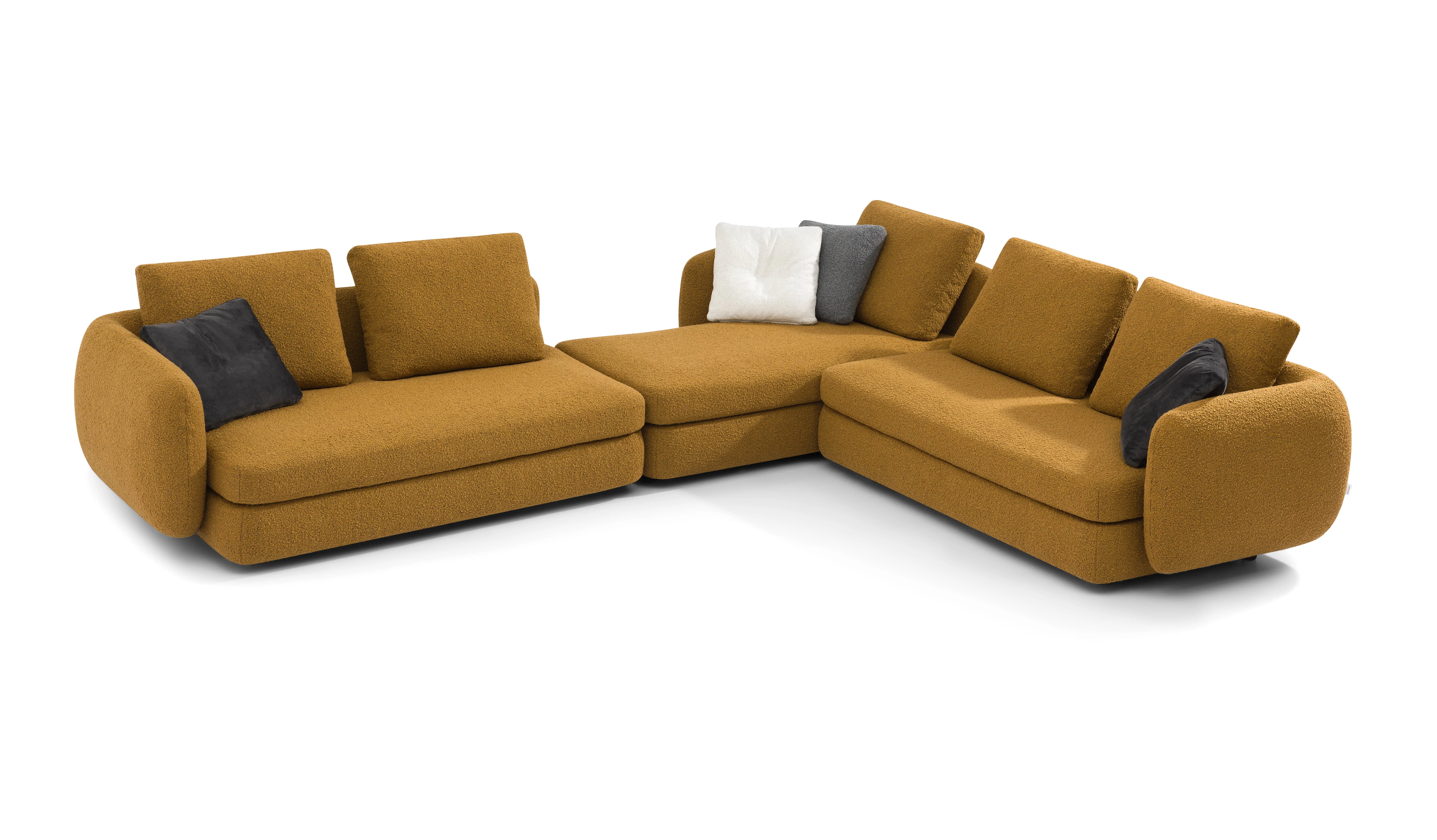 Modular Leather Soft Furniture High Quality  L Shape  Sectional  Corner Living Room Sofa