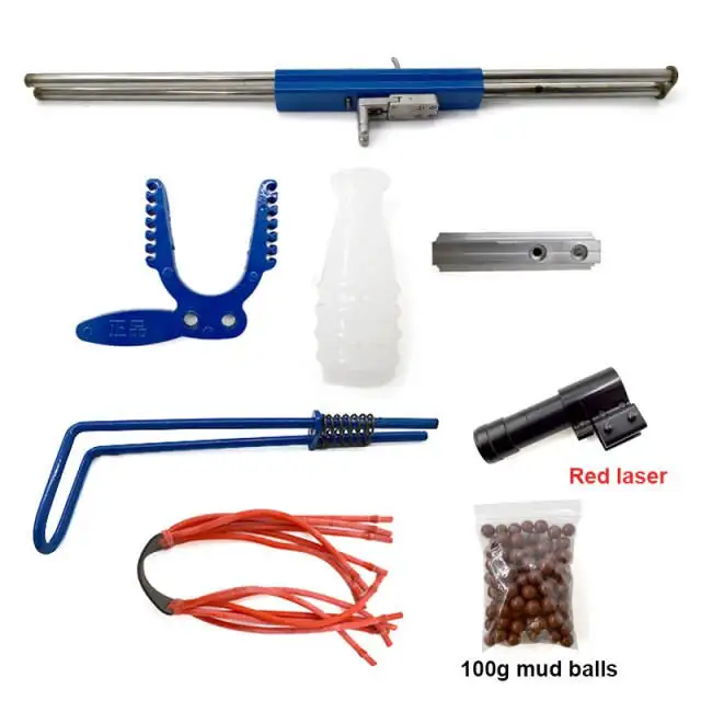 PIAOYU Hunting Metal Slingshot 12 Strands Of Rubber Band Outdoor Shooting Powerful Slingshot