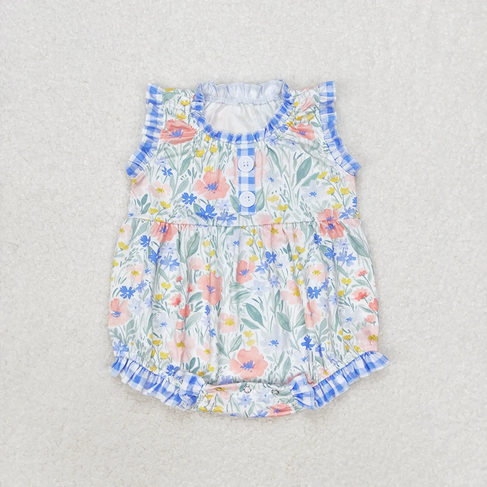RTS Baby Toddler Newborn Infants Boys Summer Dogs Hunting Fish Short Sleeve Zip Milk Silk Children Boutique Rompers