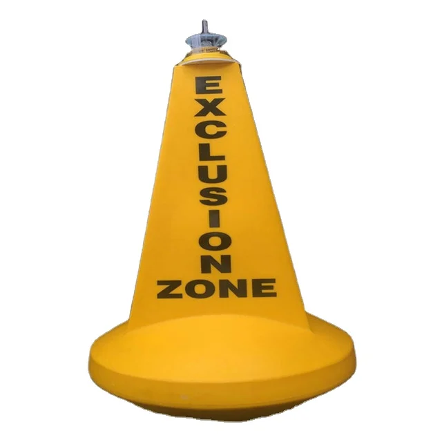 Factory Direct Sale Diameter 700mm plastic floating lights surface marker buoy hdpe sea floating marine navigation buoy