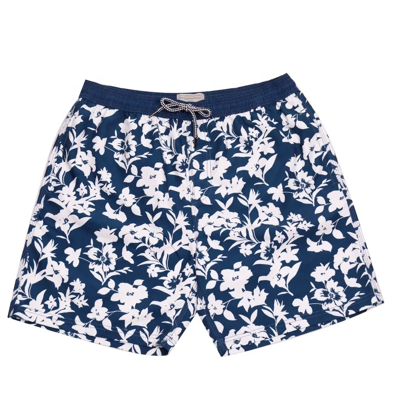 100% Polyester Waterproof Swimsuit Fashion Swim Shorts  For Beach men