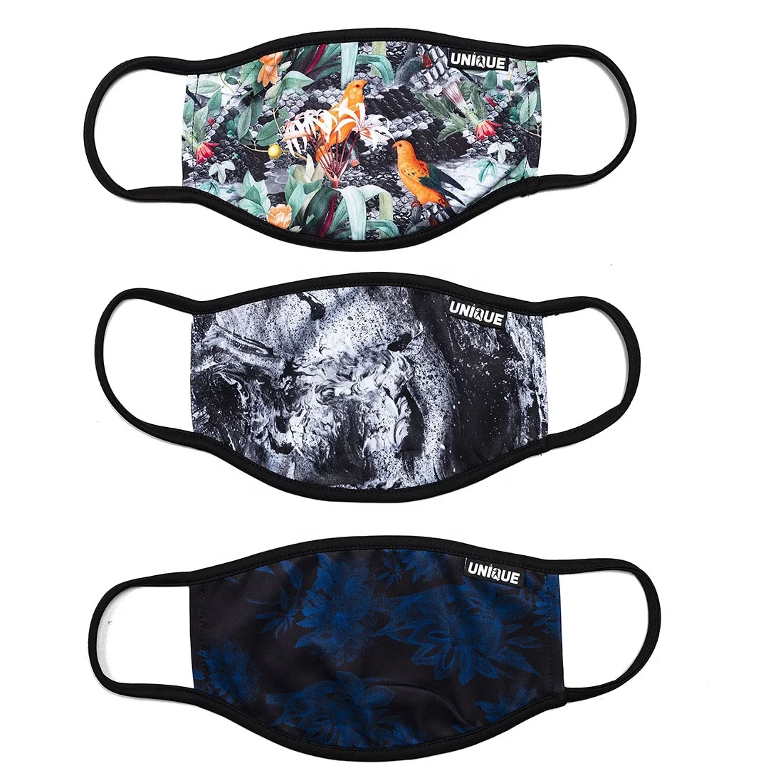 Mouth Face Mask Dustproof Breathable Women Men Cotton Riding Mask custom logo printing anti Flu Fabric Face Masks