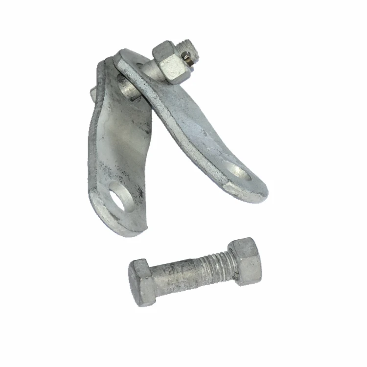 Dip Hot Galvanized Steel Electric Power Fittings Parallel Clevis Pole Line Hardware Wedge Clamp