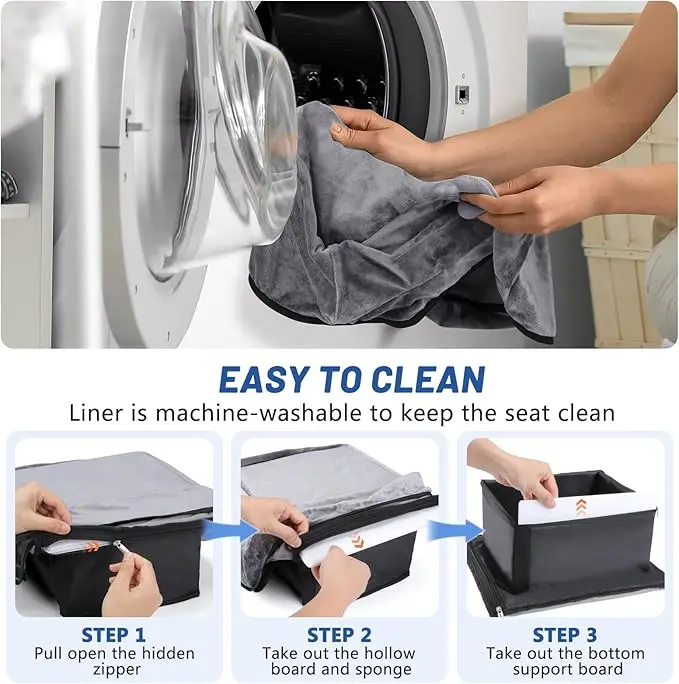 Small Dog Car Seat for Small Dogs Adjustable Straps Perfect for Small Pets Up to 25lbs  Elevated dog booster seat