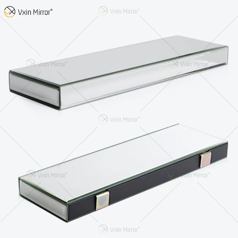 Vxin factory supply  silver wall decor silver glass mirror wall shelf for wall