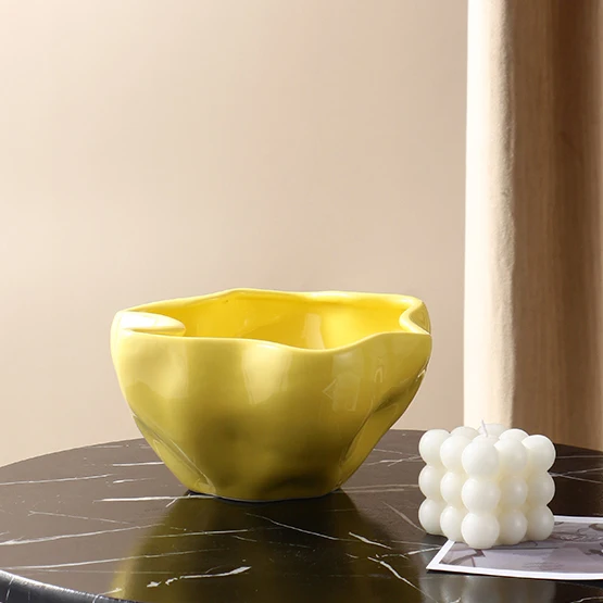 Скандинавская керамическая ваза для украшения дома декоративная цветная