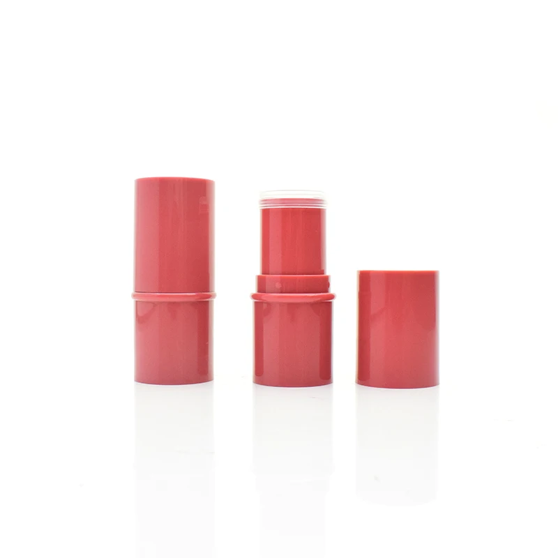 New rotary straight round incense stick tube powder blusher mud film antiperspirant stick packaging