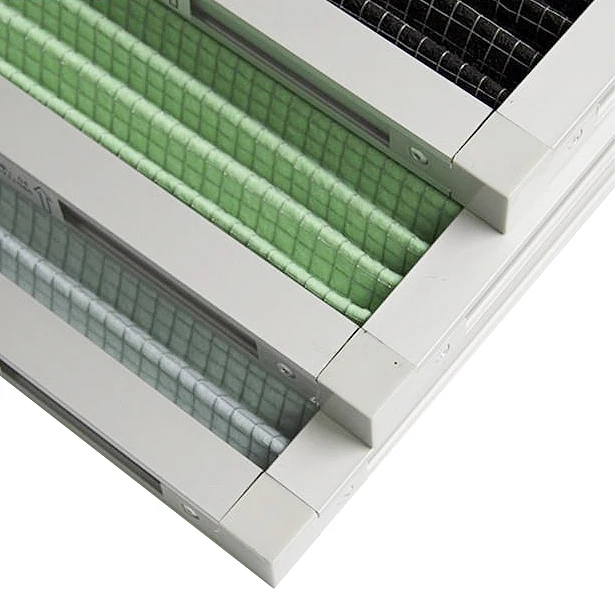 Customized primary furnace hvac aluminium cardboard filter merv 13 frame panel pleated air pre filter activated carbon filter