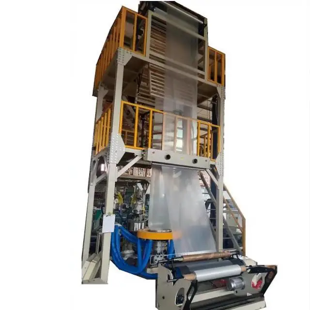 High Speed HDPE LDPE Shopping Bag Garbage Bag Double Die Film Blowing Extruder Machine