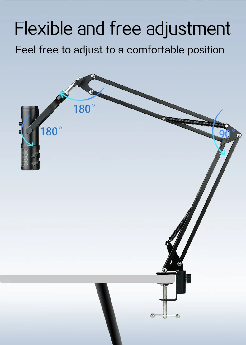 Wholesale USB Condenser Microphone Professional Podcasting Mic Studio Recording Microphone RGB Gaming Microphone With