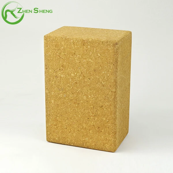 Zhensheng Nature Cork Yoga Block Laser Logo